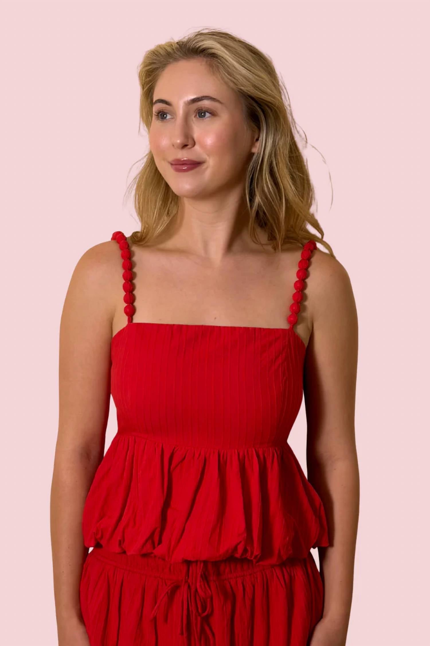 Adelyn Rae - HOLLY BUBBLE BABY DOLL TOP