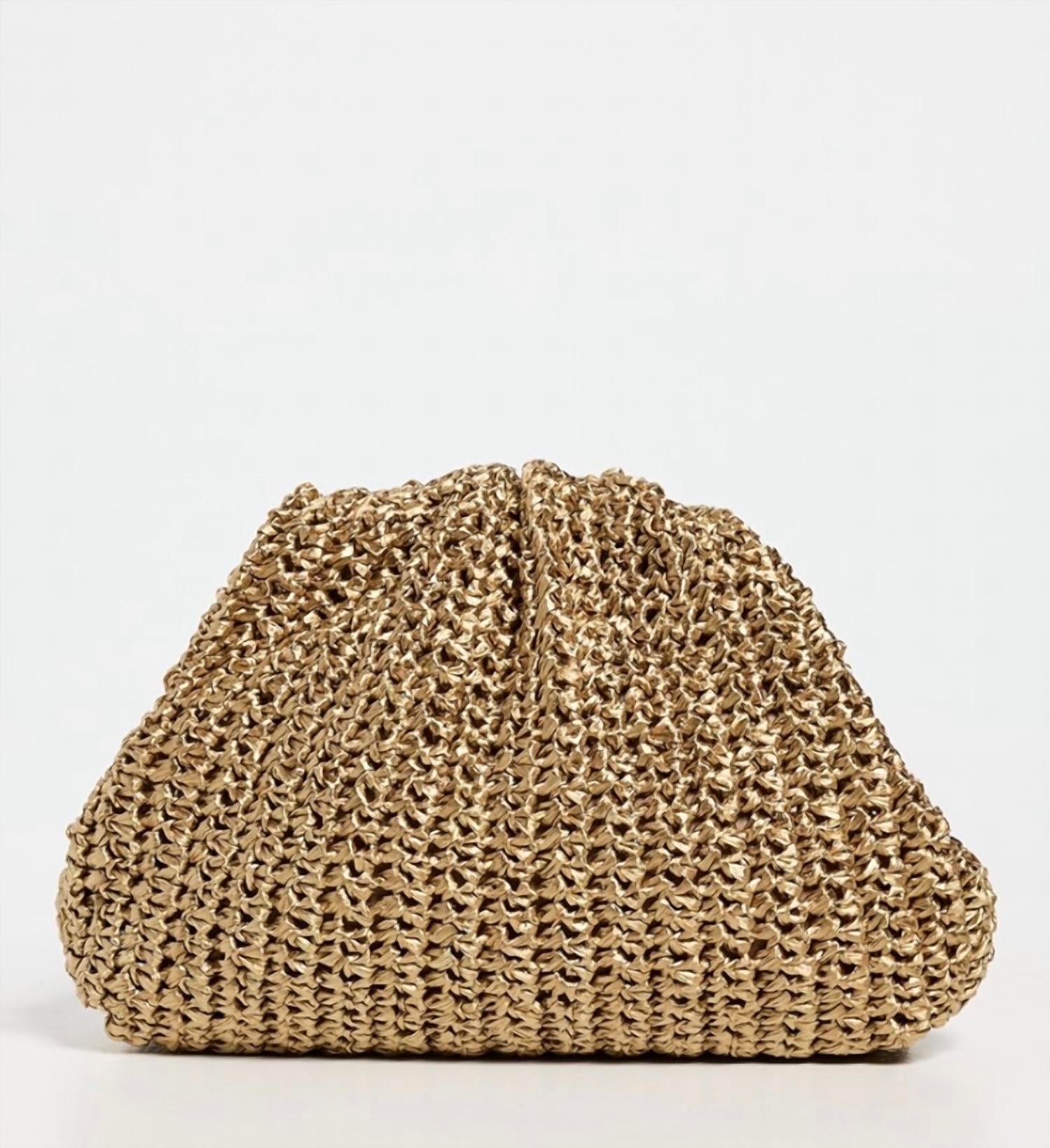 Maria La Rosa - Women's Mini Game Crochet Solid Clutch Bag