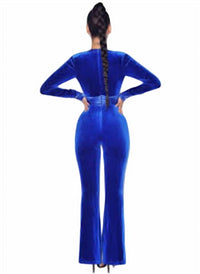 Miss Circle - velvet jumpsuit