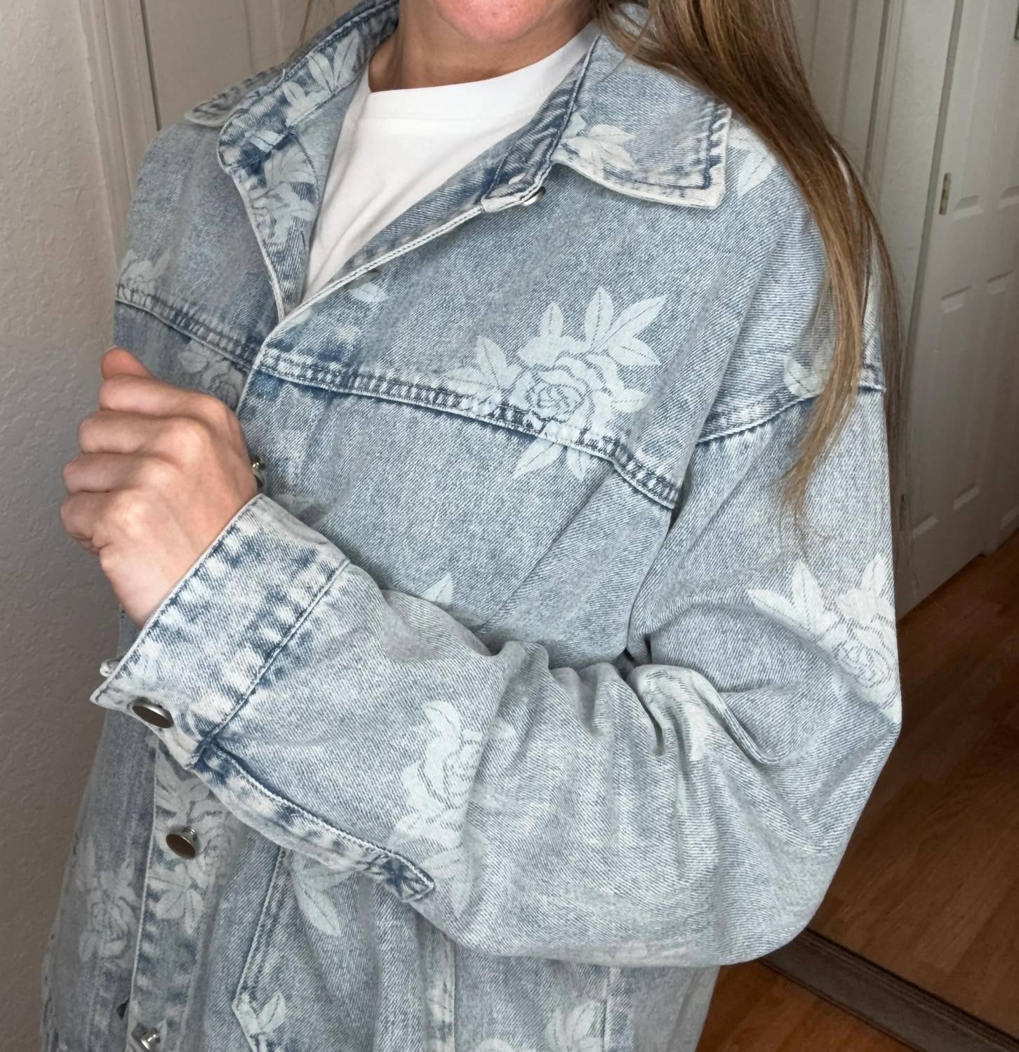 Bibi - Mariah Denim Floral Jacket