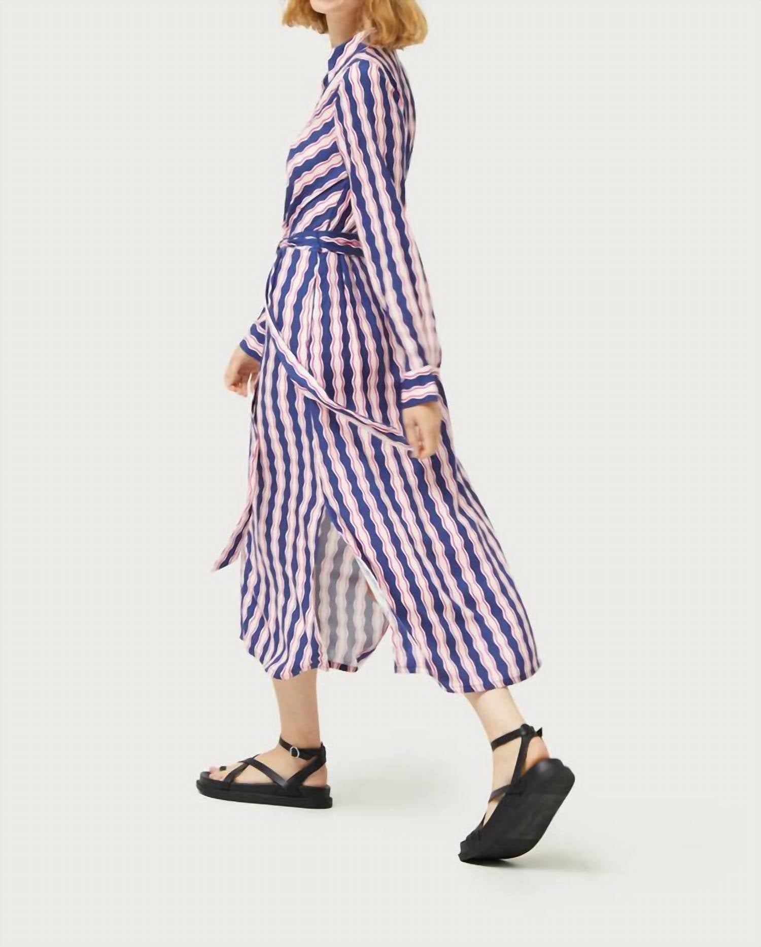 Compania Fantastica - Serpentine Midi Shirt Dress