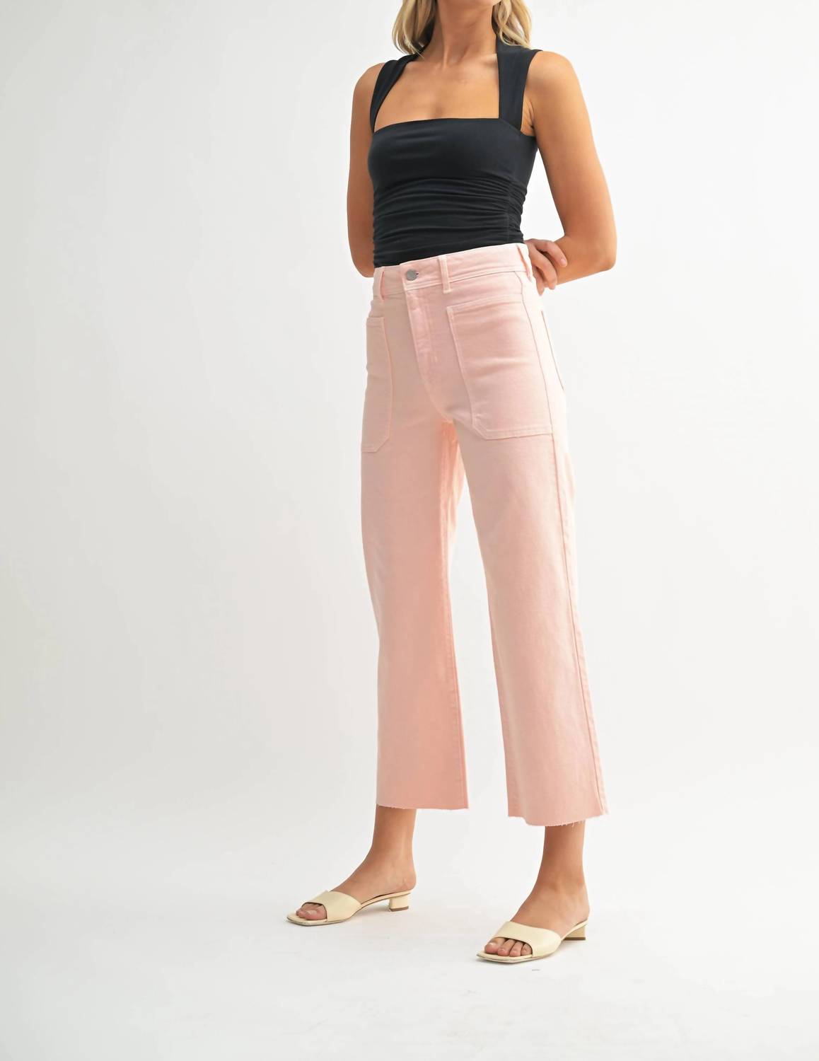 Just Black Denim - High Rise Wide Leg Denim Jeans