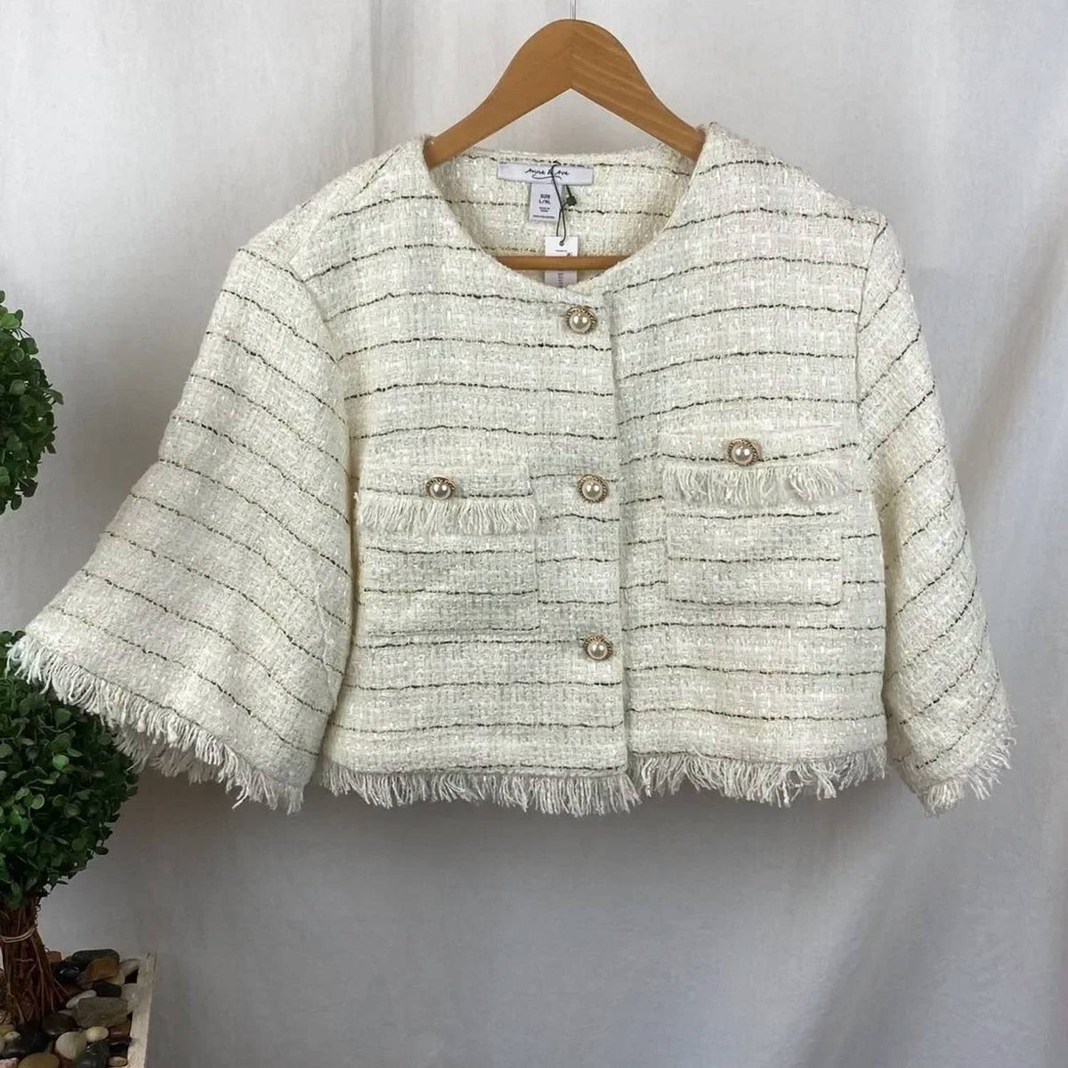 Anna & Ava - Woven Cropped Jacket