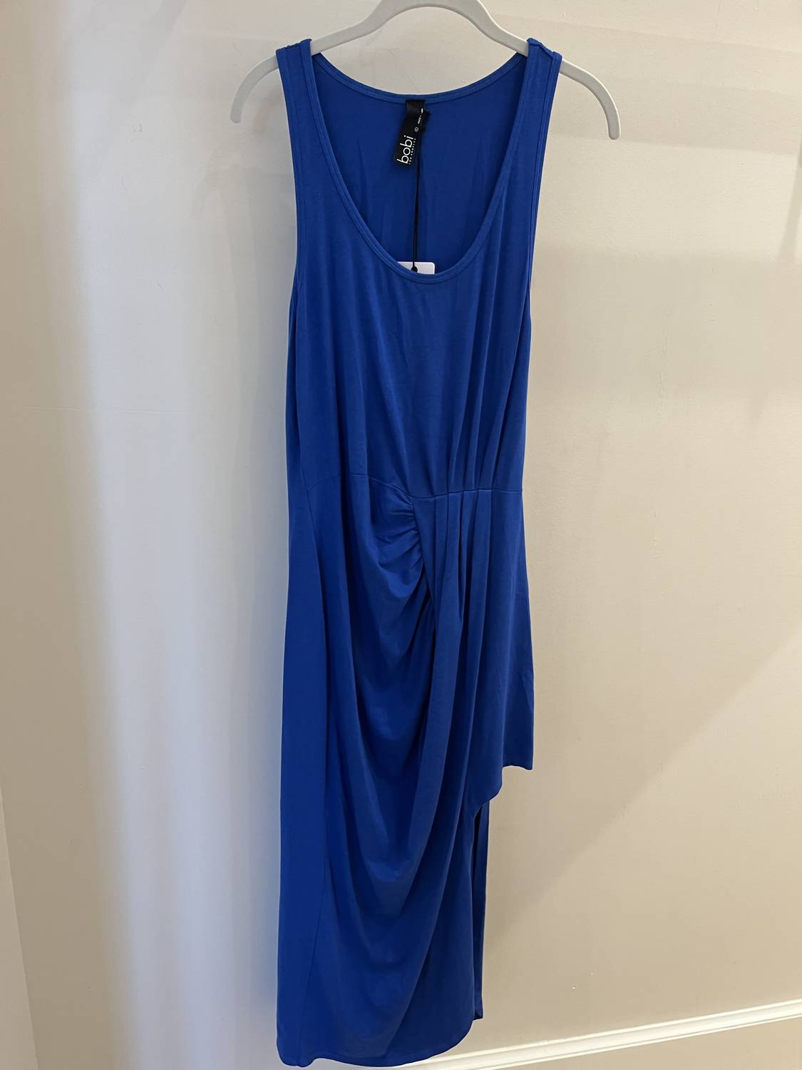 Bobi - Tank Dress w/Pleated Asym Skirt - Cerculean