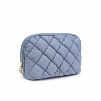 Urban Expressions - Women's Cloud Kiss Quilted Puffer Nylon Cosmetic Dome Pouch