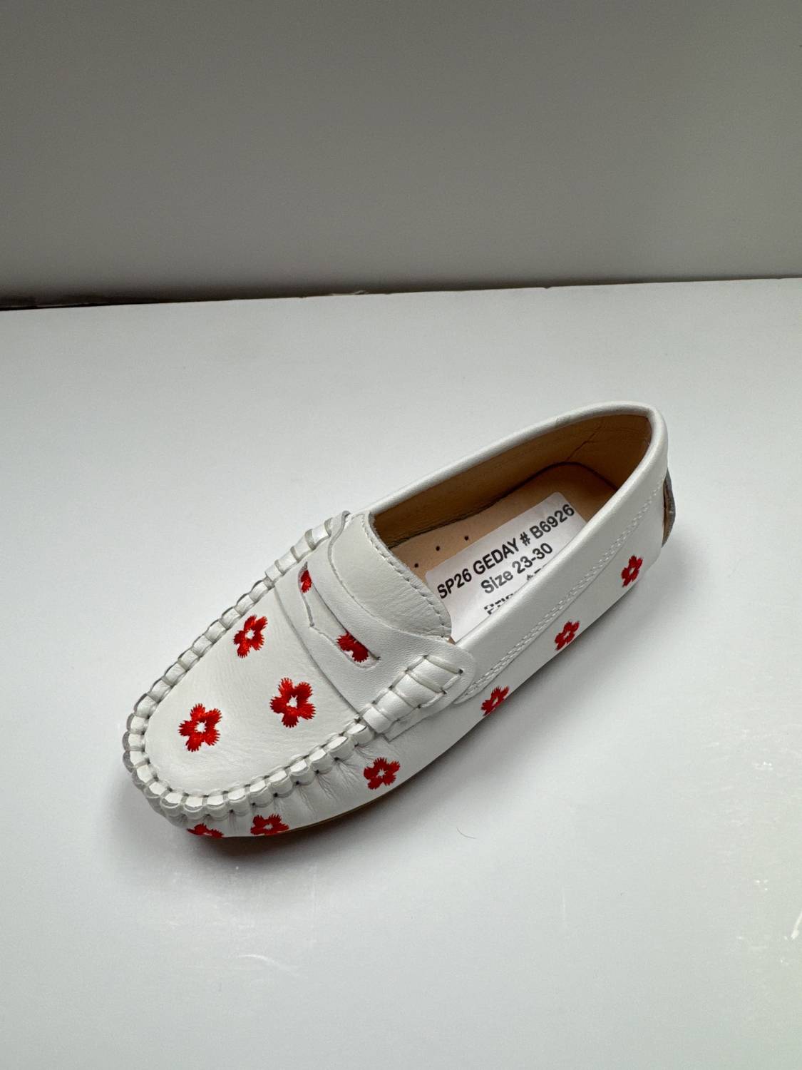 1936 - Girl's Chloe Flower Embroidered Driving Mocassin
