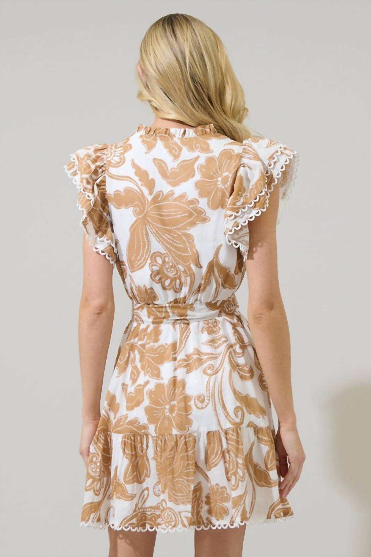 Sugarlips - Nadya Floral Erin’s Ruffle Mini Dress