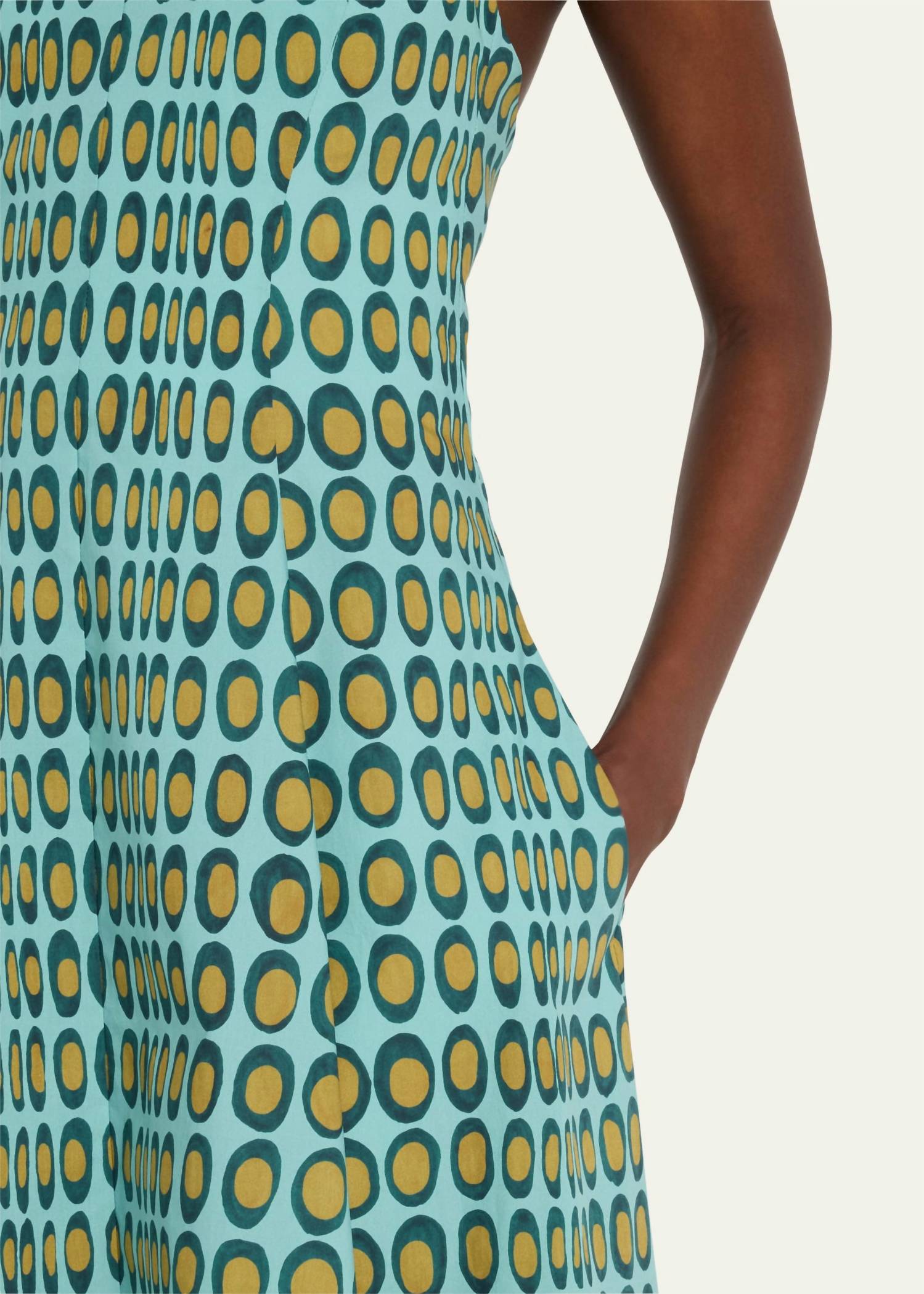 Christopher John Rogers - Wiggle Dot V-neck Midi Dress