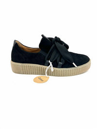 GABOR Women's 53.333.10 Lacey Slip On in black - women's sneaker - detail view