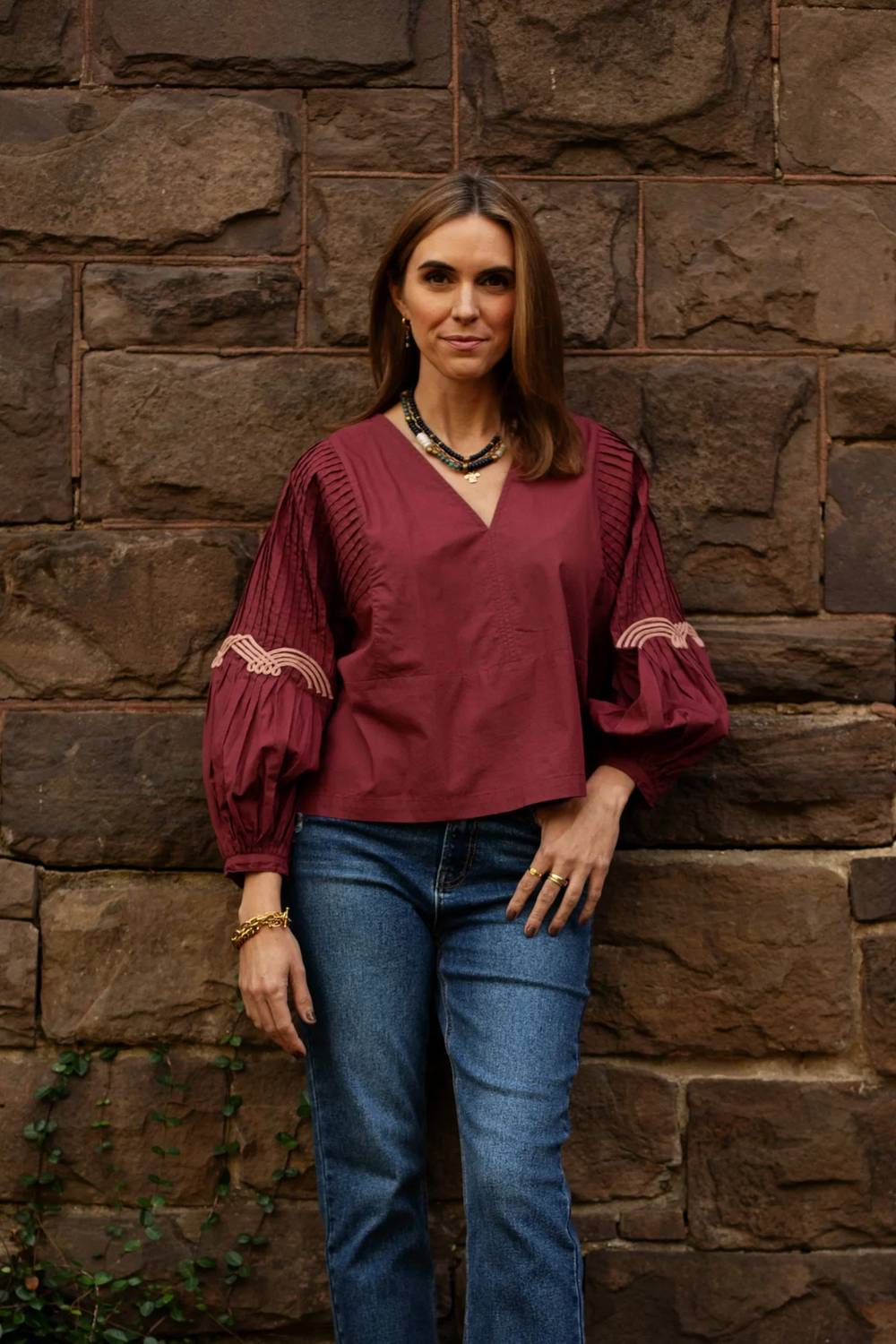 Exvoto - Stella Blouse With Embroidery