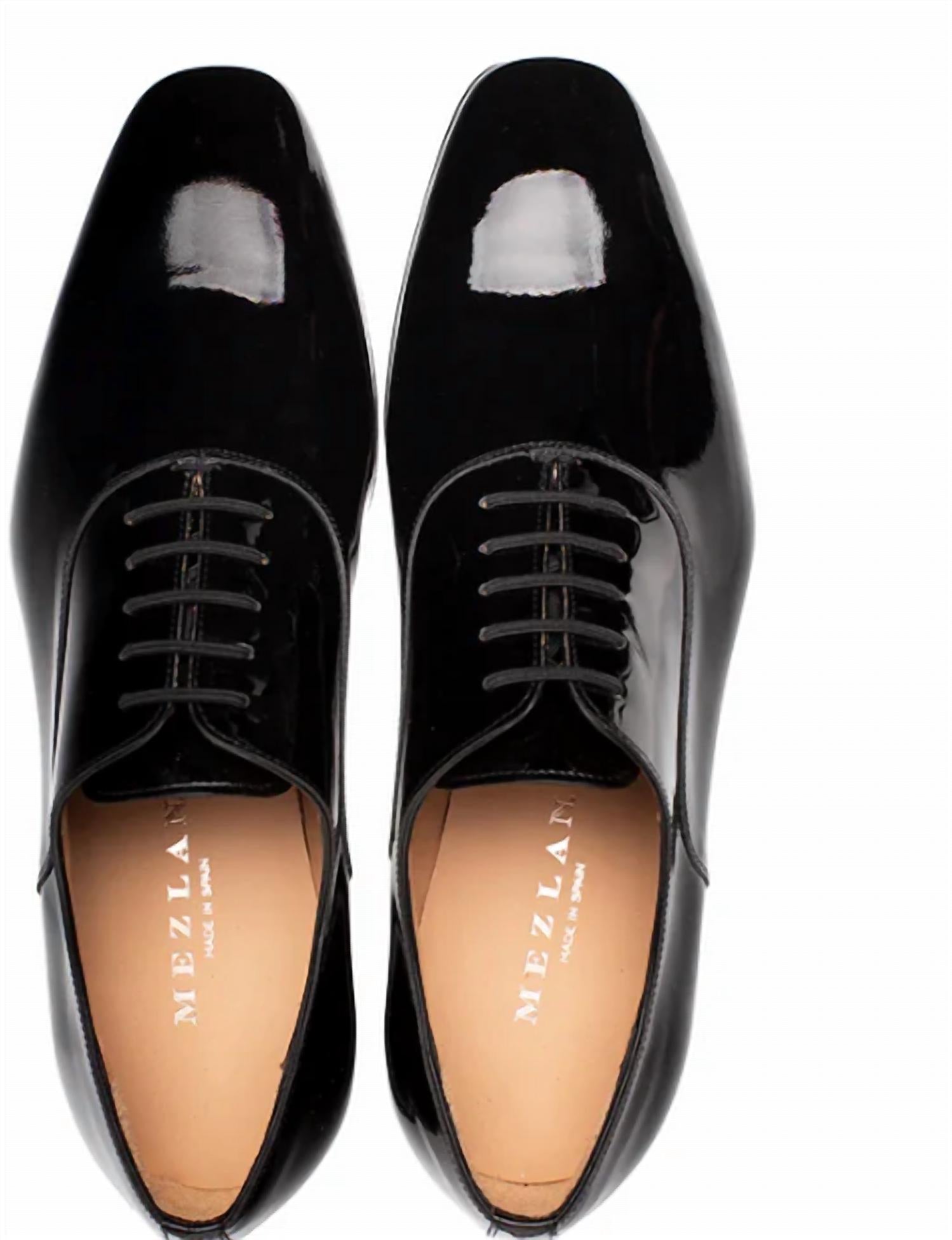 Mezlan Men's Altea Plain Toe Oxford in black - men's shoe