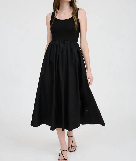 Bluivy - Mixed Media Midi Dress