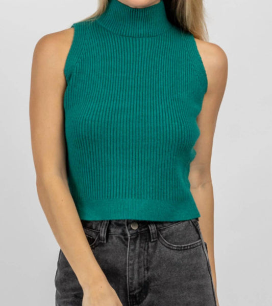 MOCK NECK KNIT TANK