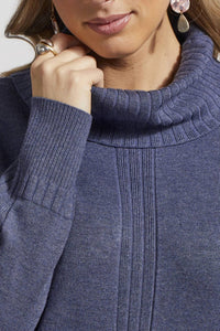 Tribal - Long Sleeve Cowl Neck Sweater