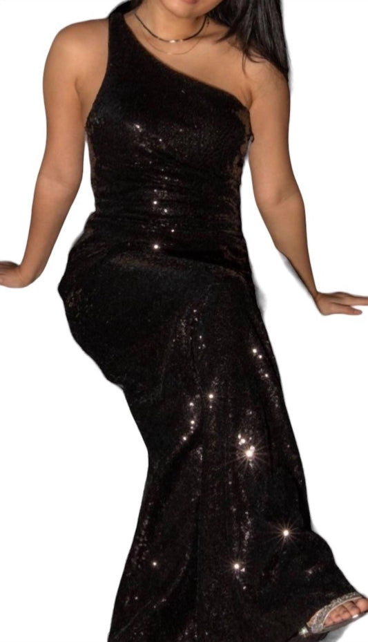 Faviana - One Shoulder Evening Gown