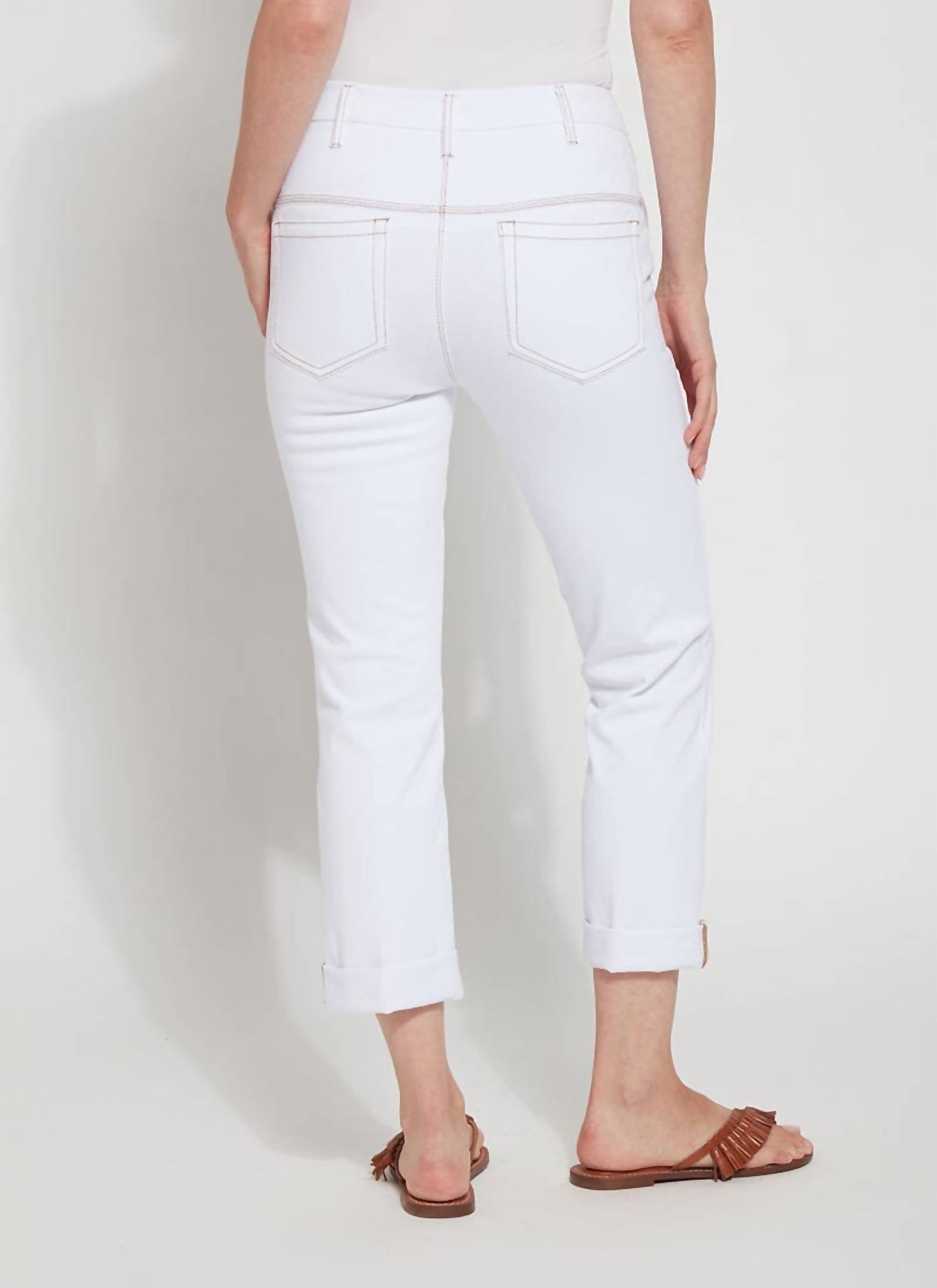 Lysse - CROPPED BOYFRIEND DENIM PANTS WITH POCKETS
