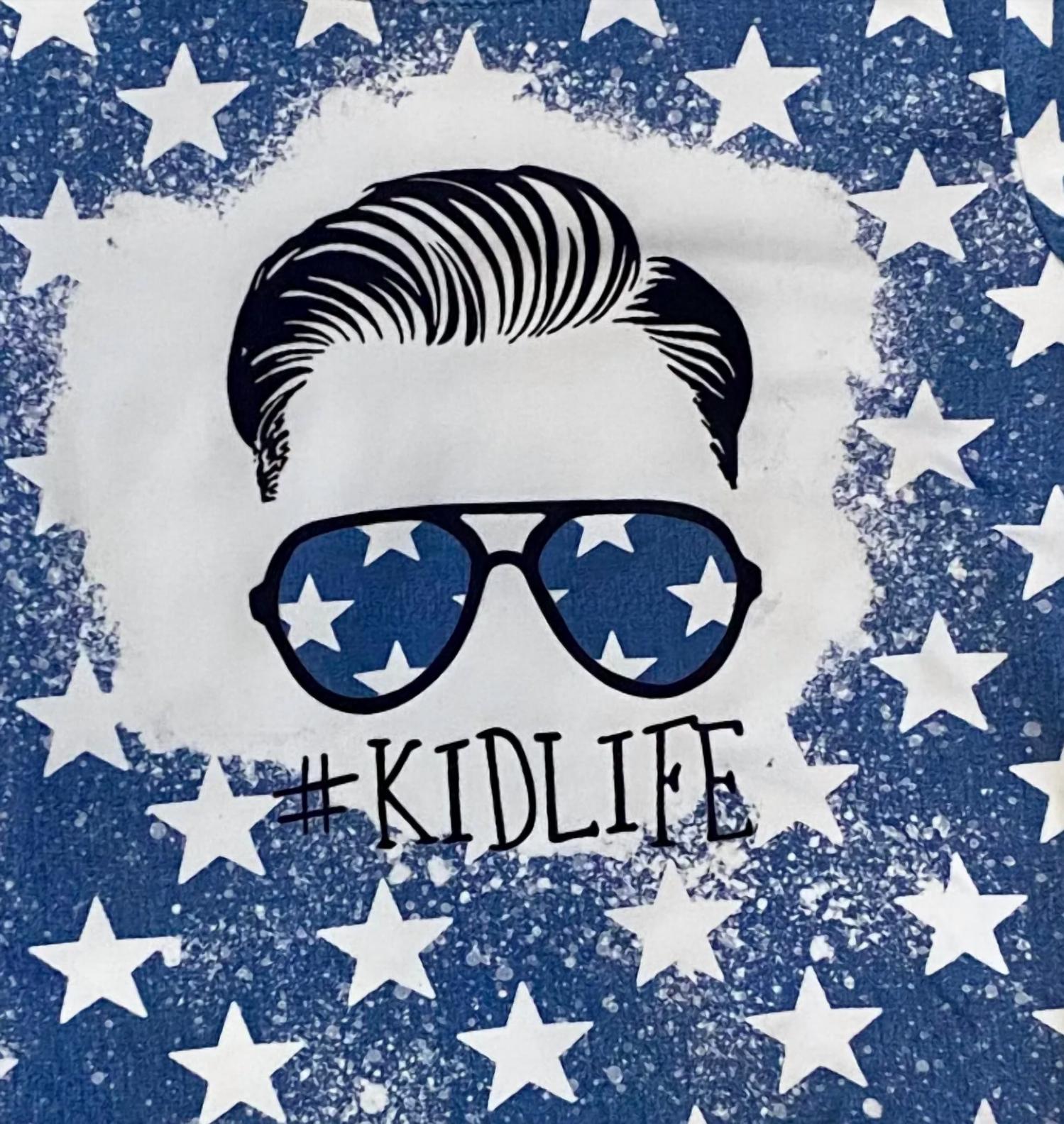 Kids Charm - Boys Patriotic #kidlife Star Tee