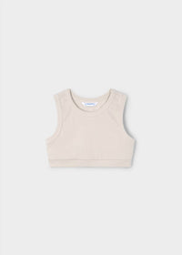 Mayoral Girl's Blouse And Vest Set in white - item - detail view