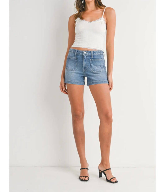 Just Black Denim - Patch Pocket Shorts