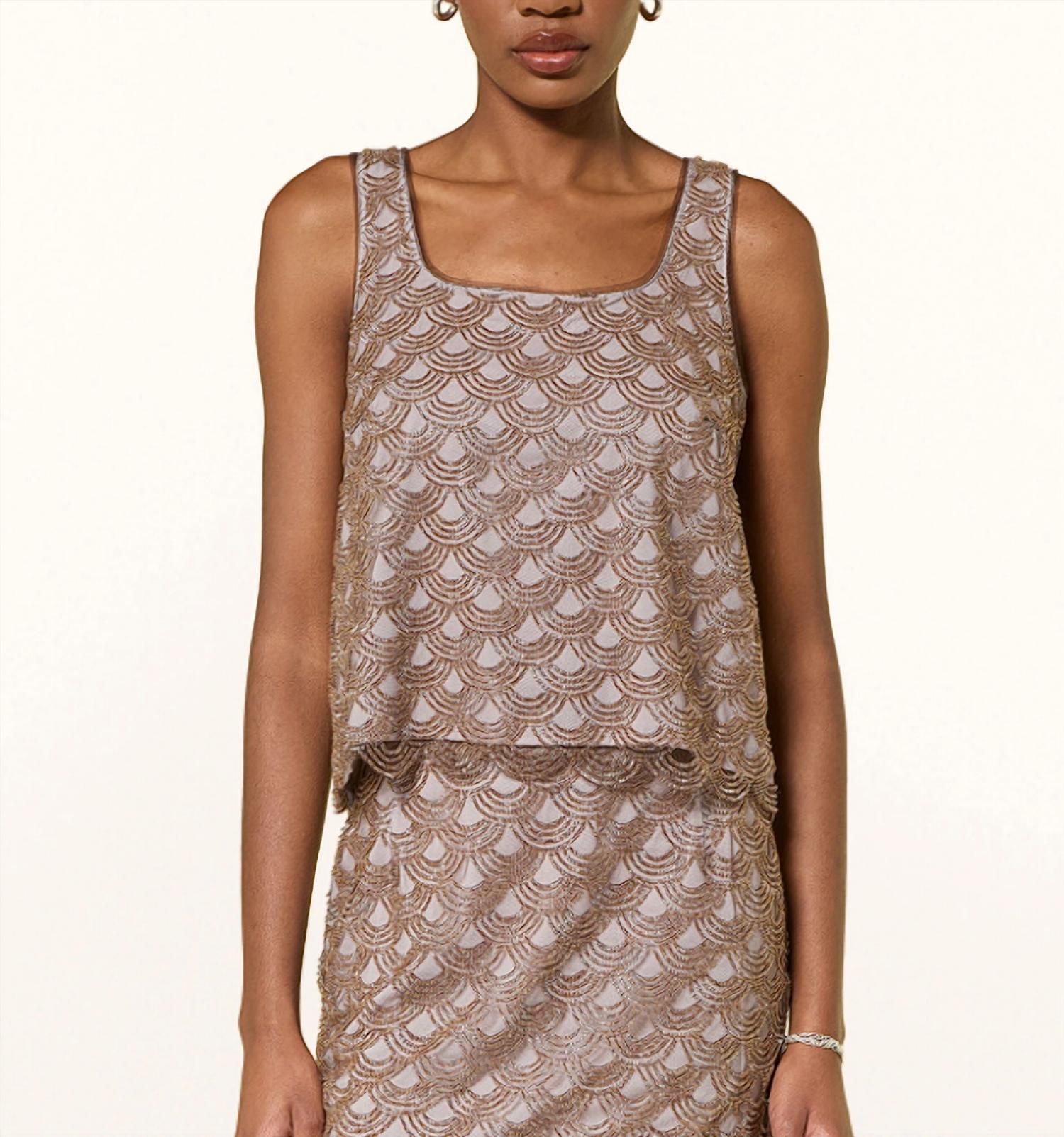 Rotate - Scallop Sequin Top
