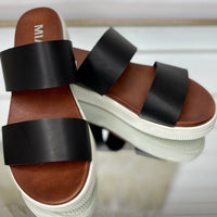 Mia Shoes - Women's Sandy Toes Faux Leather Sandals