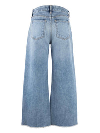 KUT FROM THE KLOTH Meg Frayed High Waist Ankle Wide Leg Jeans in defiant - women's jeans - view 6