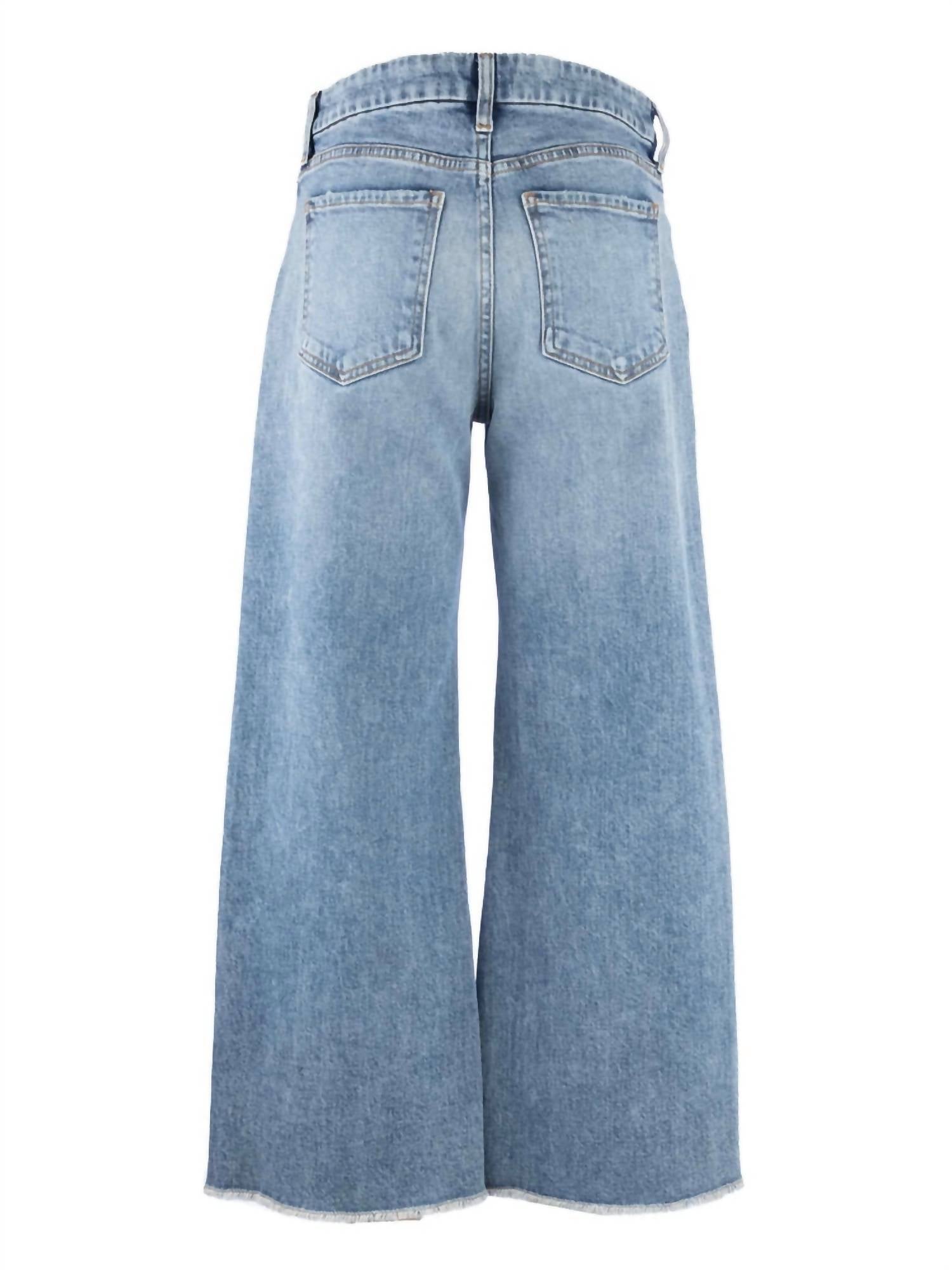 KUT FROM THE KLOTH Meg Frayed High Waist Ankle Wide Leg Jeans in defiant - women's jeans - view 6
