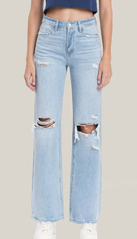 Vervet By Flying Monkey - 90's Vintage Super High Rise Flare Jeans