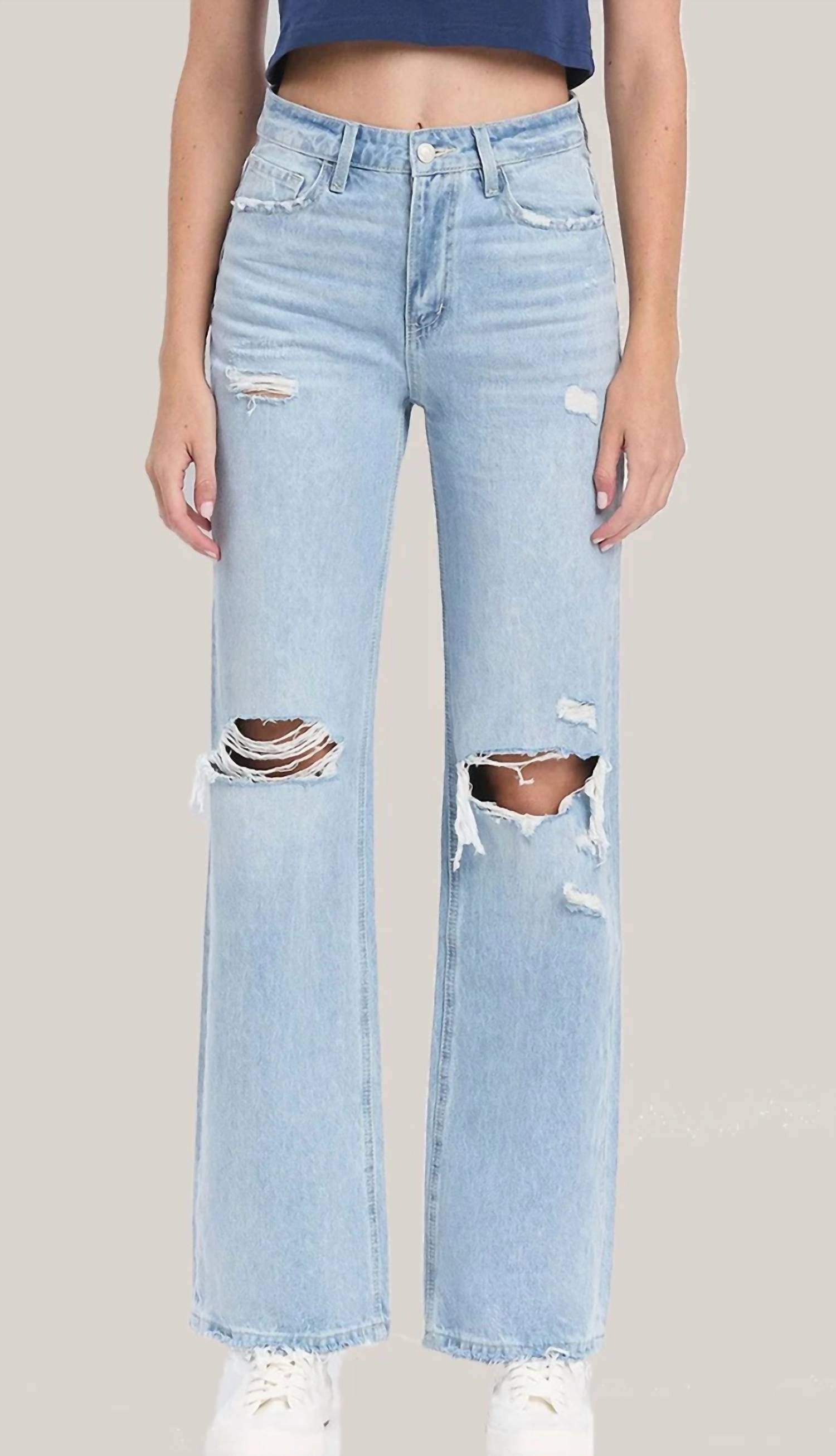 Vervet By Flying Monkey - 90's Vintage Super High Rise Flare Jeans