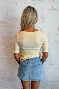 Project Social T - Jude V-Neck Elbow Sleeve Tee