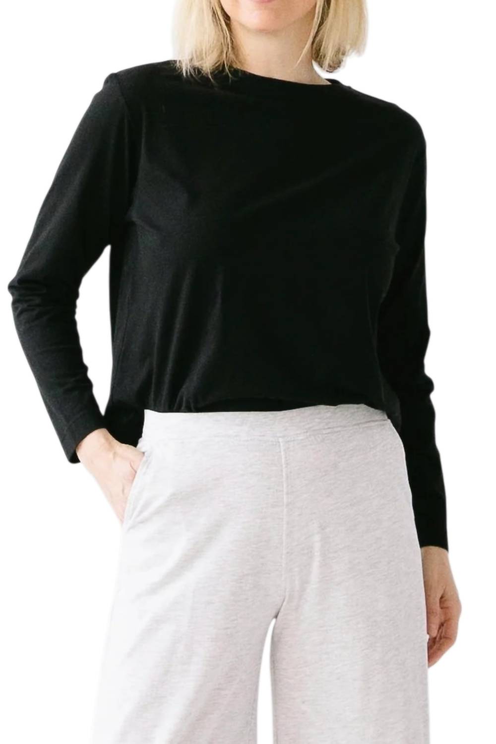 Salua - Brushed Pima Cotton Long Sleeve Tee
