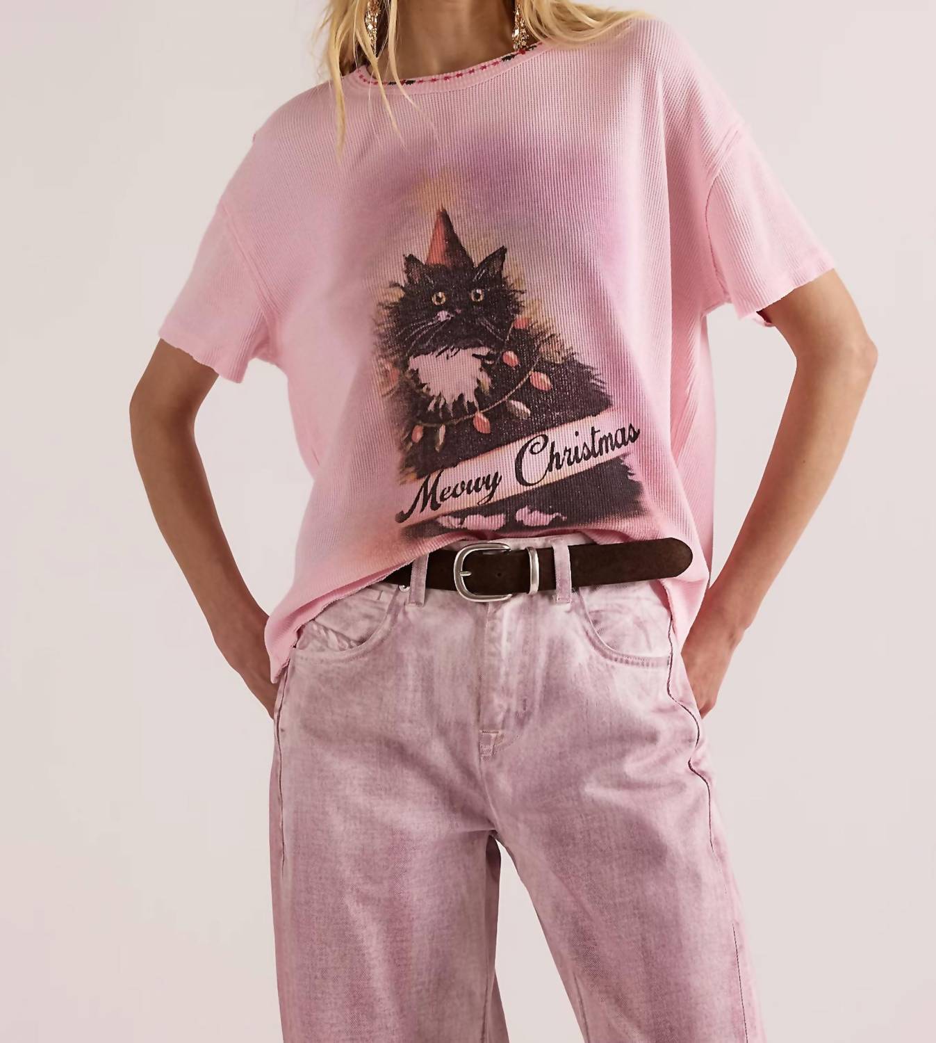 Free People - Merry Meowy Tee