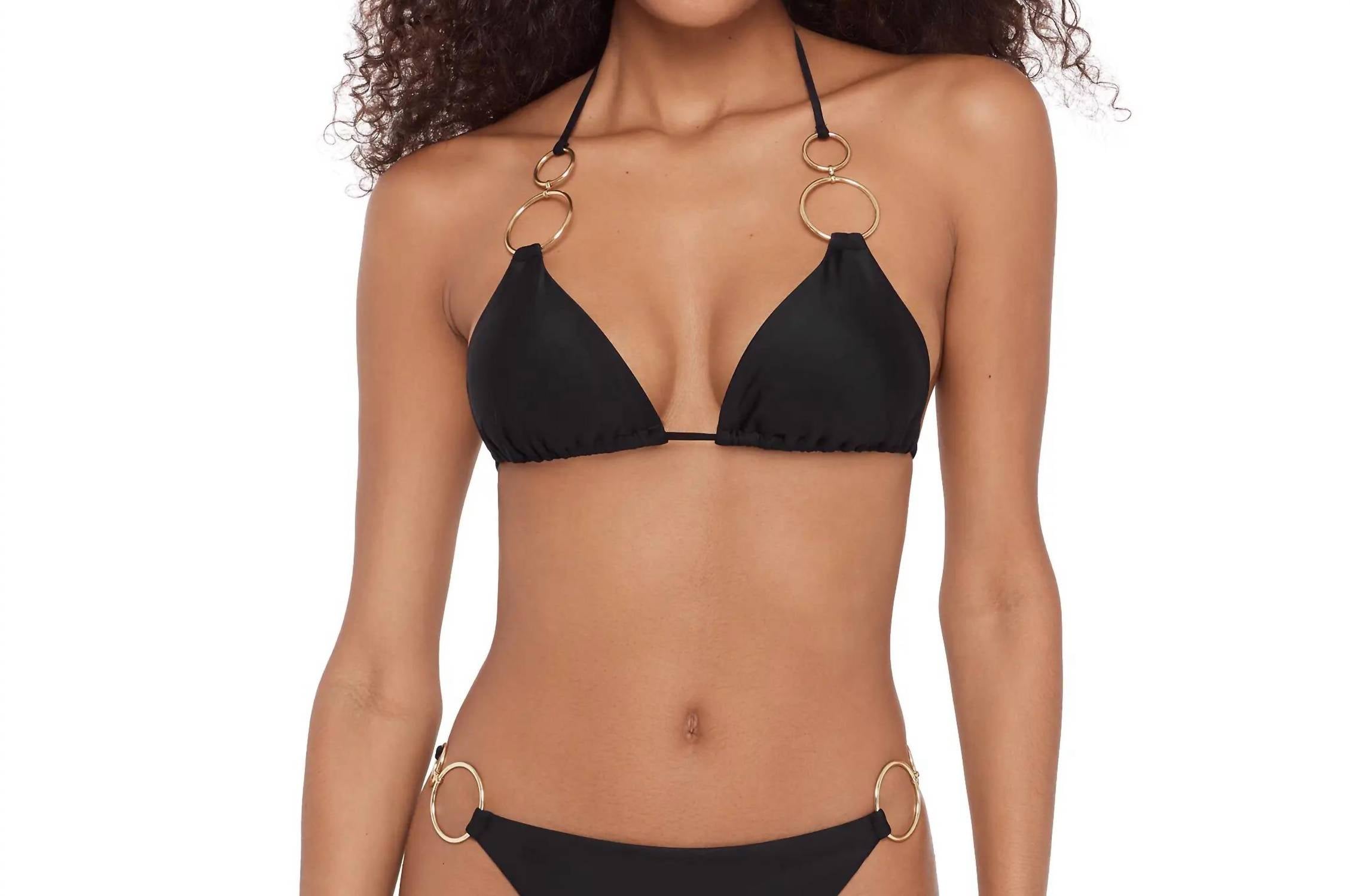 Steve Madden - Double Ring Triangle Bikini Top