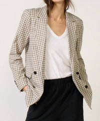 Rails Jac Blazer in blue bay check - women's jacket - view 5