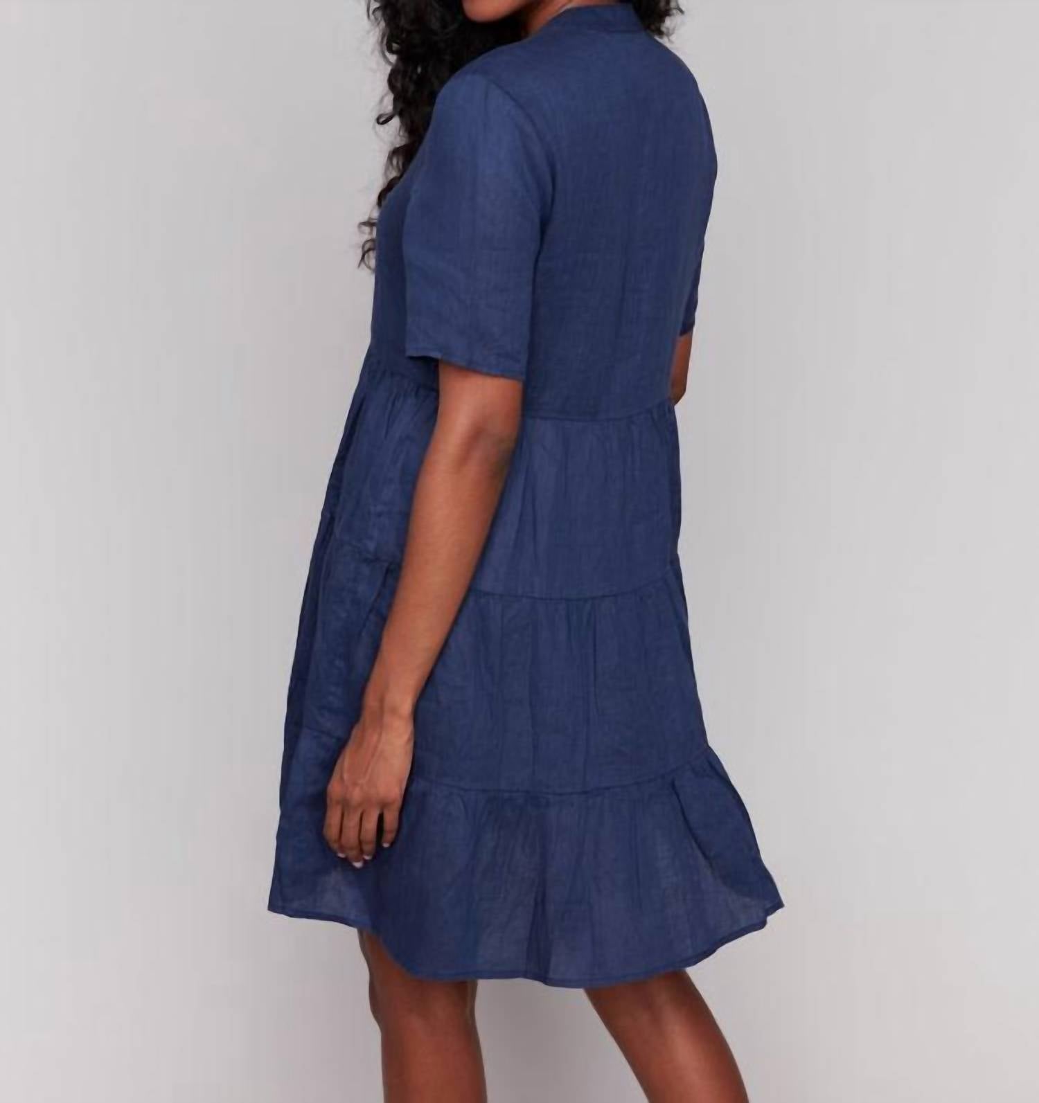 Charlie B - Tiered Linen Dress
