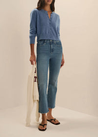 Favorite Daughter - Erin Mid Rise Crop Bootcut Jeans