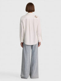 Alice + Olivia - Finely Embellished Button-front Shirt