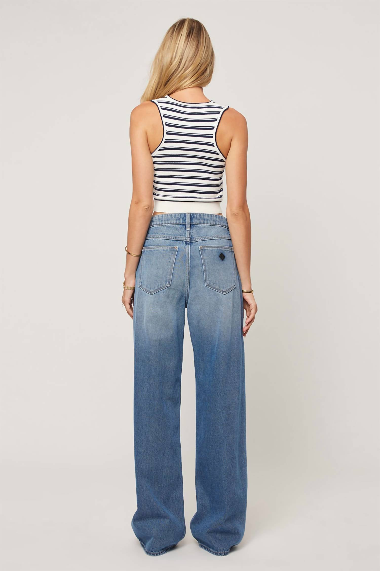 Abrand Jeans A 95 Wide Straight Leg Mid Baggy Jeans in paloma - women's jeans - view 4