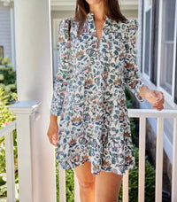 Sail To Sable - Tunic Flare Dress French Floral