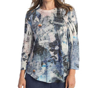Jess & Jane - Carolina Burnout Rounded Hem Top