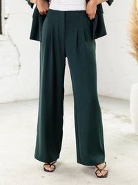 Skies Are Blue - Bond Street Wide Leg Trouser Pants