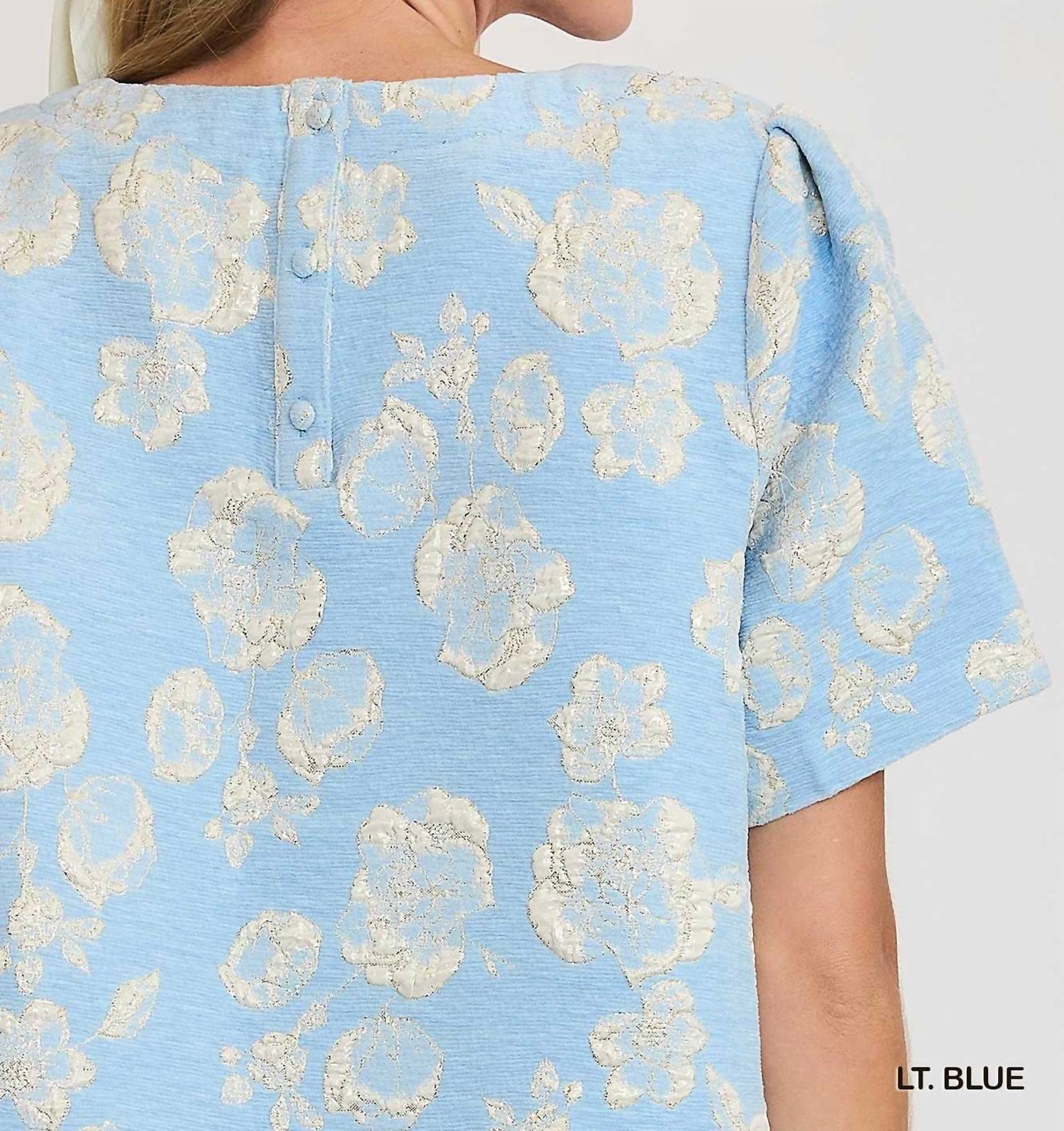 Umgee - Metallic Floral Top