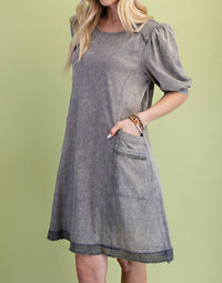 GiGiO Livin' La Vida Loca Dress in grey - women's dress - detail view