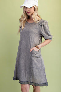 GiGiO Livin' La Vida Loca Dress in grey - women's dress - alternate view