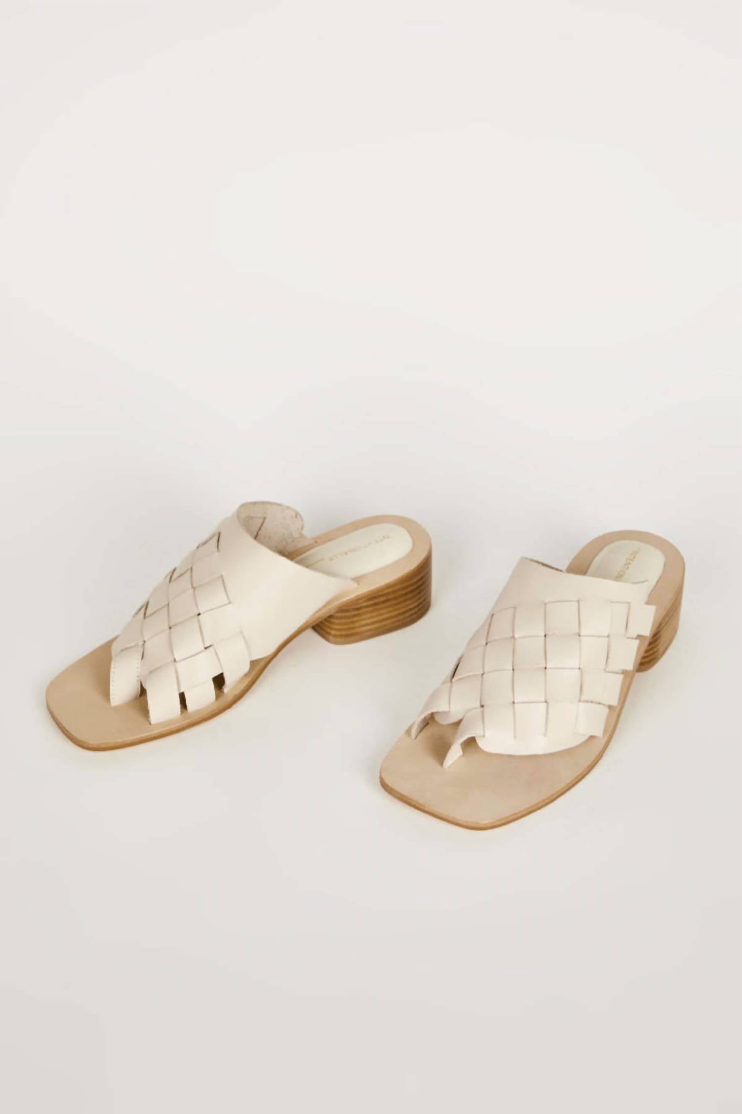 Intentionally Blank - Women's Kelly Leather Woven Sandal