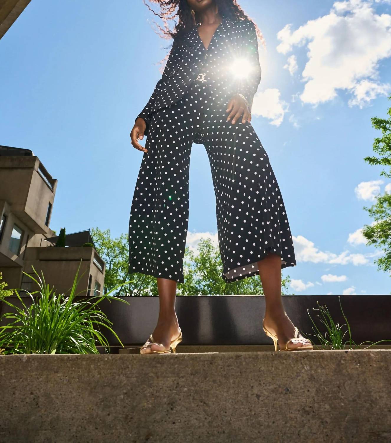 Joseph Ribkoff - Polka Dot Culotte Pants
