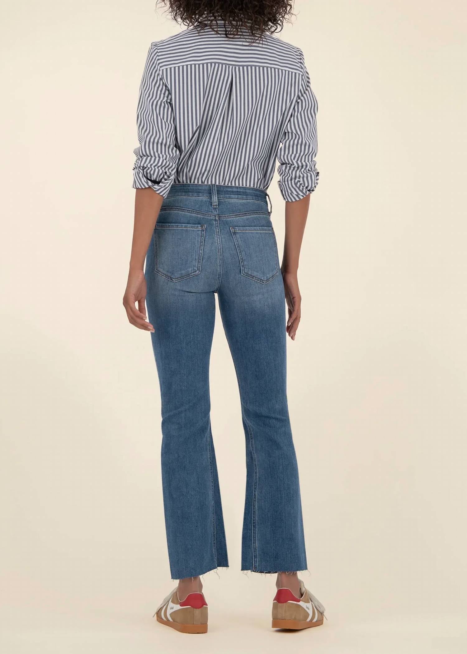 Kut From The Kloth - Kelsey High Rise Fab Ab Ankle Flare Jeans