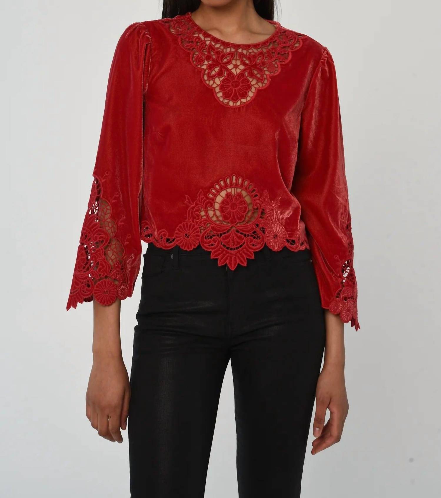 Love The Label - American Beauty Embroidery Top