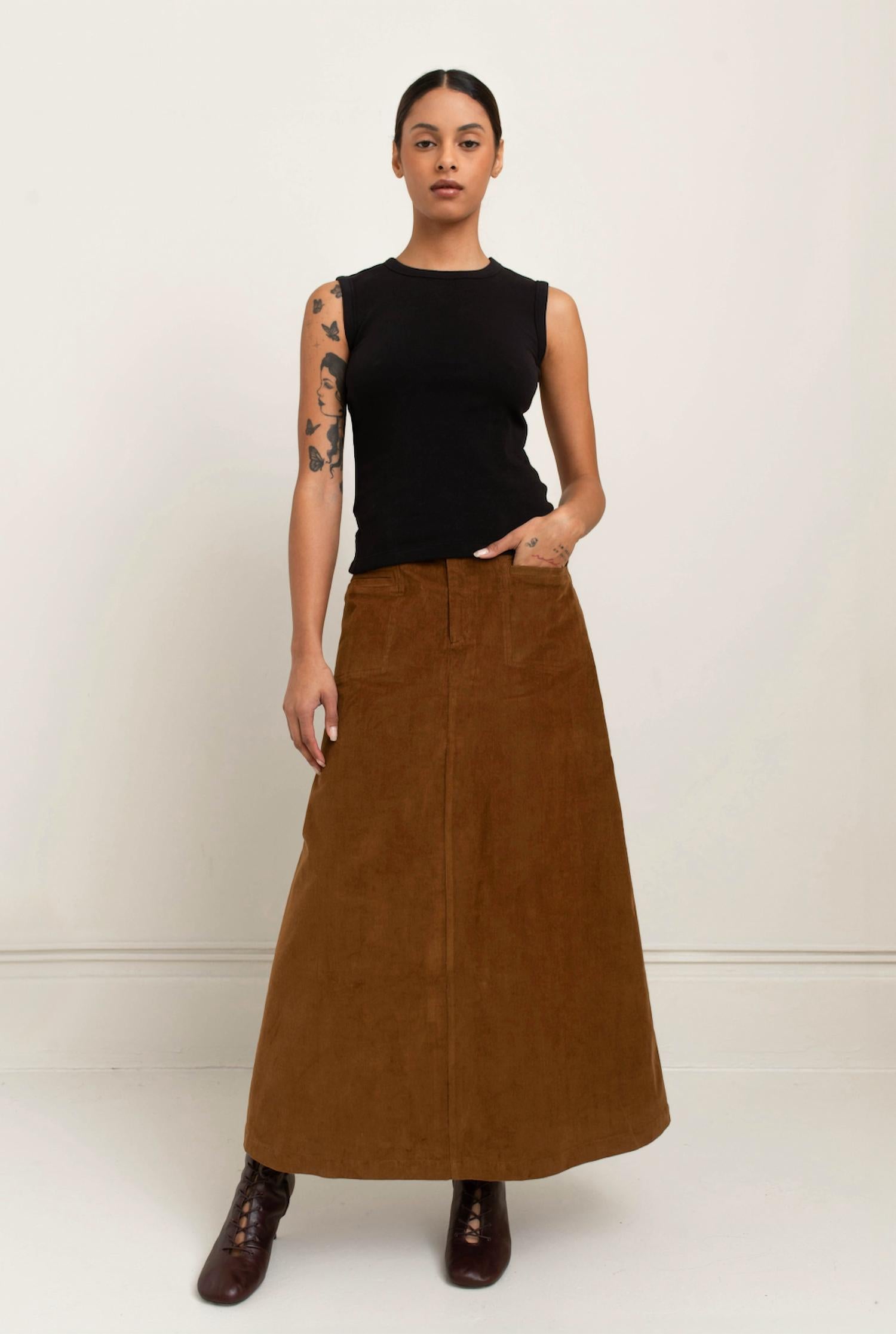 Paper Label - Jinni Corduroy Skirt