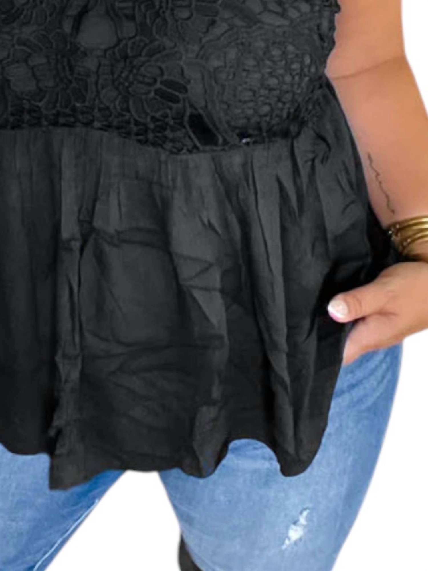Blakeley - Lace Babydoll Swing Tank Top